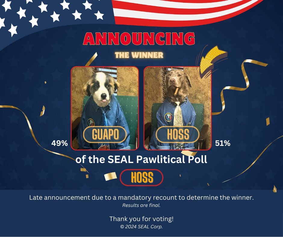 SEAL Pawlitical Poll winner announcement.